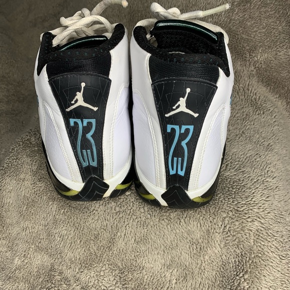 1999 Air Jordan 14 Women’s size 9 Oxidized green Nike retro og white wmns shoes - Picture 3 of 15